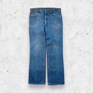 Vtg 1979 Levi's Orange Tab Bell Bottom Jeans, Flare 646 Talon Zip, 70s Hippie 34